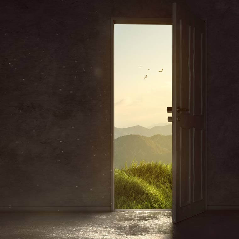 Psychologische Onlineberatung, der Blick nach draußen